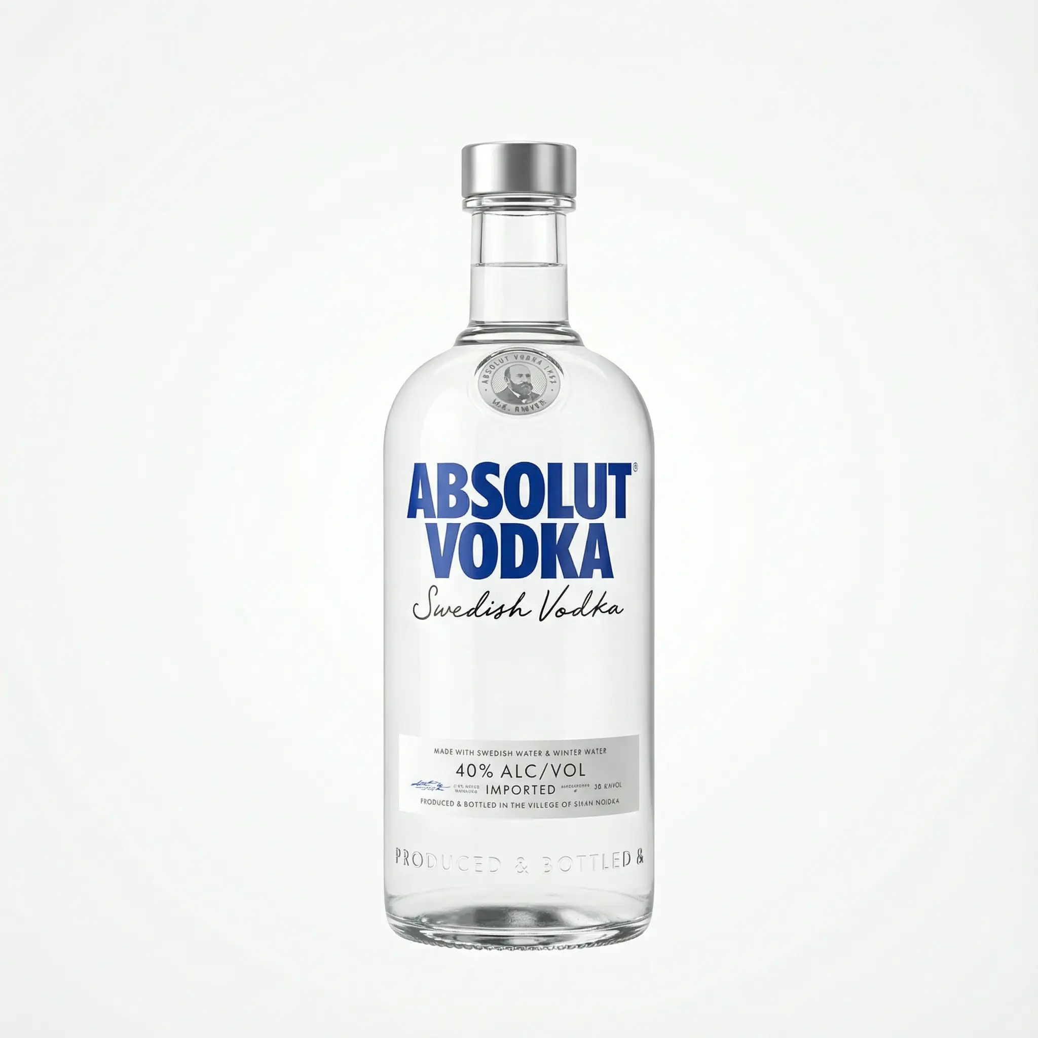 bouteille absolut vodka cameroun 75 cl vue de face